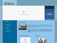 Tablet Screenshot of futurehayat.com